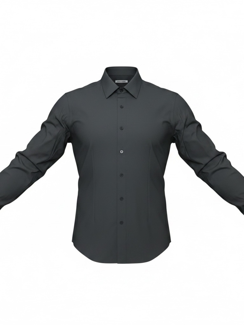 Men’s XS 32-33 Express 1MX Extra-Slim Gray Dress Shirt neck girth 13-13.5”